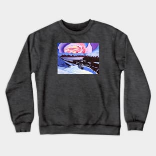 Alyeska Resort Rose Sunset Crewneck Sweatshirt